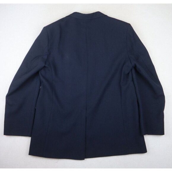 VINTAGE MEN'S BLUE BLAZER GOLD BUTTONS - SPORT COAT - HUNT VALLEY - SIZE 44R - Picture 8 of 9